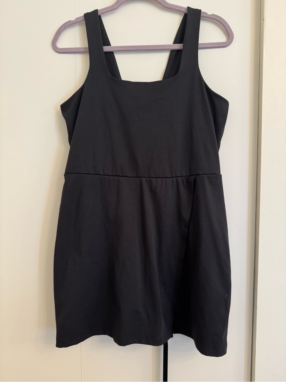 all in motion Black Square-Neck Mini Dress